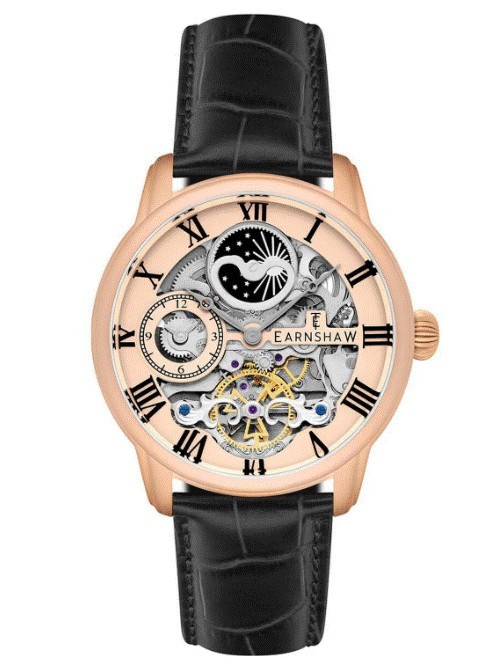 Reloj de Pulsera Earnshaw Para Hombre ES-8006-0E Copper Black