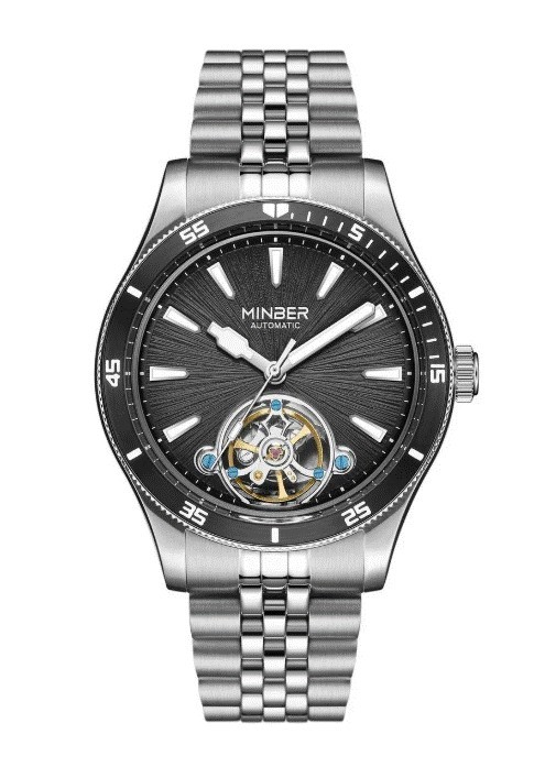 Reloj de Pulsera Minber Hombre M9164G-2-1 Color Silver/Black