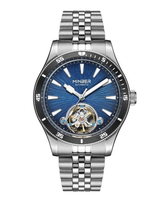 Reloj de Pulsera Minber Hombre M9164G-2-2 Color Silver/Blue