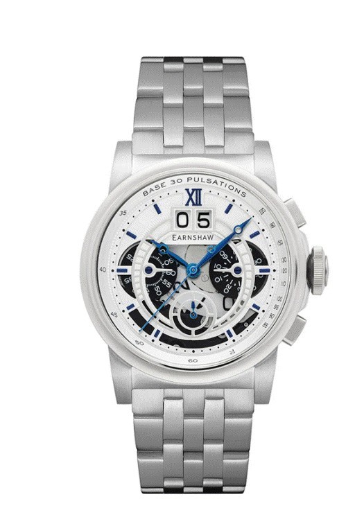 Reloj de Pulsera Earnshaw Para Hombre ES-8267-11 Silver White