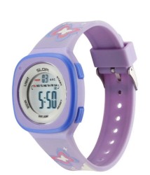 Reloj Infantil Slop Para Niña SW2207LK4 Color Morado