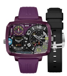 Set Reloj y Correa Nubeo Hombre NB-6084-06 Metallic Purple Edición Limitada