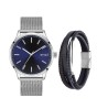 Set de Reloj y Pulsera Enso Para Hombre EWBSG05 Color Acero