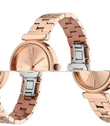 Set de Reloj y Joyería Enso Para Mujer EWBSL10 Color Rosado