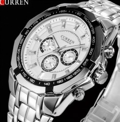 Reloj Curren KRE0402 Plateado Hombre