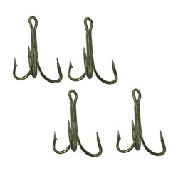 GANCHOS P/ CEBO DE PESCA TRIPLE paq c/4 no 4