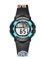 Reloj Infantil Slop para Niño SW8206LK12 Negro Print Abecedario