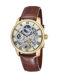Reloj de Pulsera Earnshaw Hombre Longitude Golden Champagne