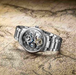 Reloj de Pulsera Earnshaw Hombre Longitude Steeled Black