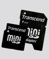 Memoria Flash Transcend, 2GB MiniSD con Adaptador