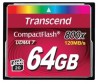 Memoria Flash Transcend 64GB 800x CF, 64GB CompactFlash MLC
