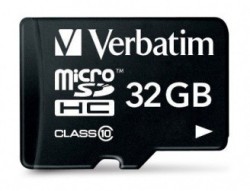 Memoria Flash Verbatim, 32GB microSDHC Clase 10, con Adaptador