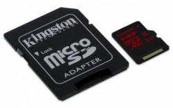 Memoria Flash Kingston, 64GB microSDHC SDXC UHS-I Clase 3, con Adap...