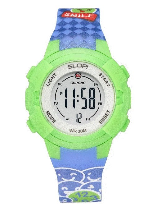 Reloj Infantil Slop para Niño SW8825LK4 Verde