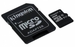 Memoria Flash Kingston, 8GB microSDHC Clase 10 UHS-I, con Adaptador SD