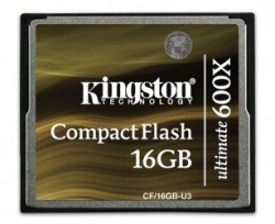 Memoria Flash Kingston Ultimate, 16GB CompactFlash 600x, con MediaR...