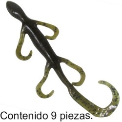 CEBO DE PESCA LIZARD GRN PUMP 6 PULGADAS paq c-9 ZOOM.