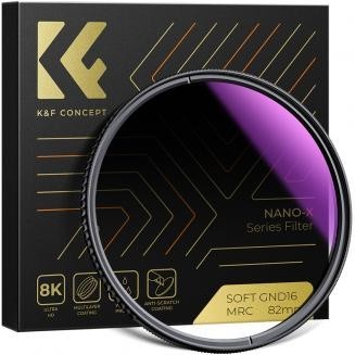 58mm Filtro ND8 Graduado Suave (3 Pasos) GND8, Serie Nano-X