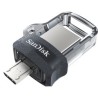 Memoria USB SanDisk Ultra Dual Drive M3.0, 64GB, USB 3.0, Gris