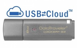 Memoria USB Kingston DataTraveler Locker+ G3, 8GB, USB 3.0, Plata