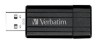 Memoria USB Verbatim PinStripe, 8GB, USB 2.0, Negro