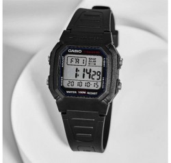 Reloj CASIO W-800H-1A Cuadrado Negro