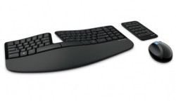 Kit de Teclado y Mouse Microsoft Sculpt Ergonomic Desktop, Inalámbr...