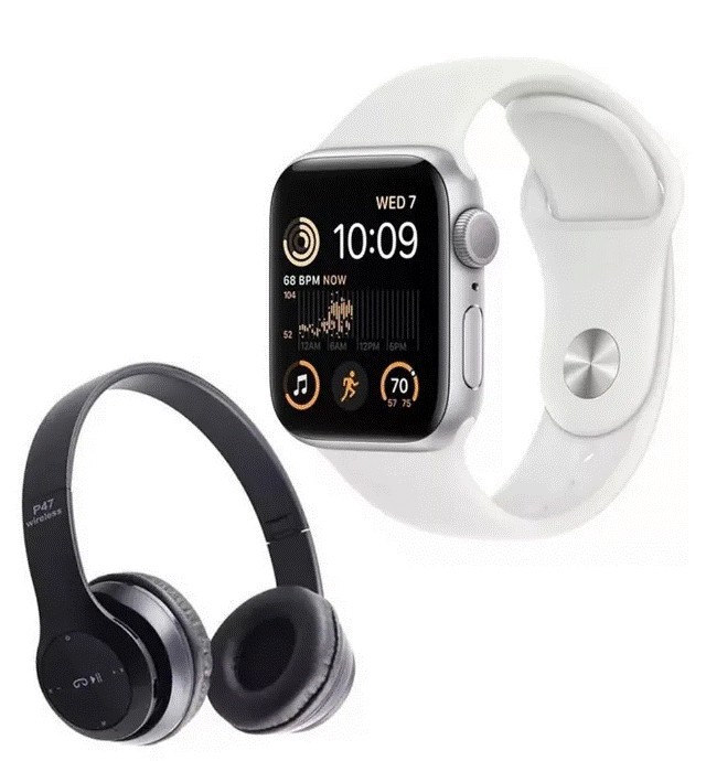 Apple Watch Series 7 41mm Blanco (Reacondicionado) + Audífonos Bluetooth