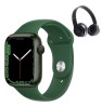 Apple Watch Series 7 45mm Verde (Reacondicionado) + Audífonos Bluetooth