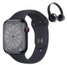 Apple Watch Series 8 45mm Negro (Reacondicionado) + Audífonos Bluetooth