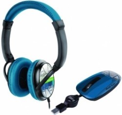 Kit de Mouse y Diadema Perfect Choice PC-982098, Azul