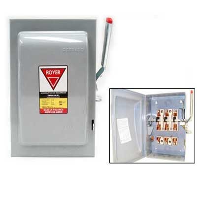INTERRUPTOR DE SEG 3 X 60 AMP ROYER.