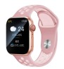 Reloj Smartwatch VAK f9 IP67 Metal Apple Health pasos Calorias Rosa