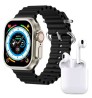 Reloj Smartwatch VAK Y3 con audifinos Bluetooth Fitness Negro