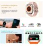 Reloj Smartwatch VAK Y3 con audifinos Bluetooth Fitness Negro