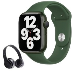 Apple Watch Series 7 41mm Verde (Reacondicionado) + Audífonos Bluetooth