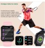Reloj Smartwatch VAK f9 IP67 Metal Apple Health pasos Calorias Blanco