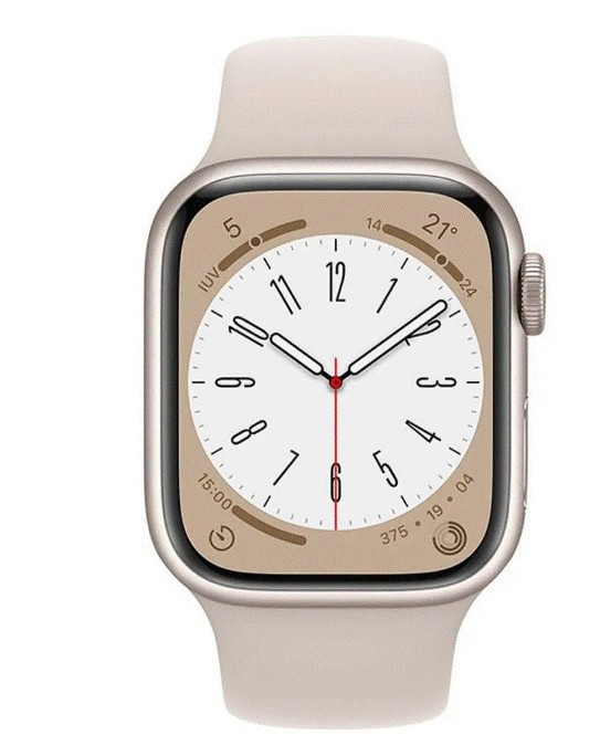 Apple Watch S8 Aluminio (41mm) Blanco Reacondicionado