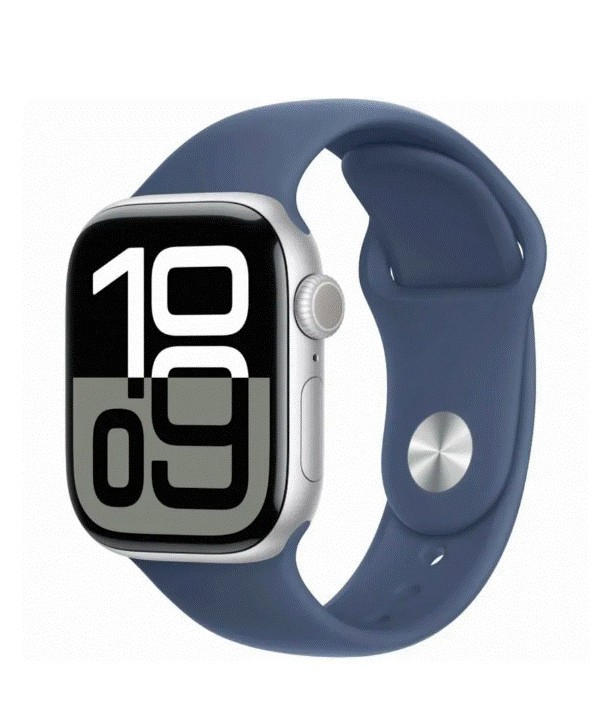 Apple Watch Series 10 46mm (MWWL3) Aluminio Plata S/M Azul Demin