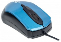 Mouse Manhattan Óptico Edge, Alámbrico, USB, 1000DPI