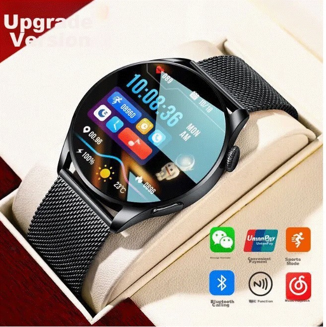 Reloj GT4 Smartwatch Hombre ABORNI Negro