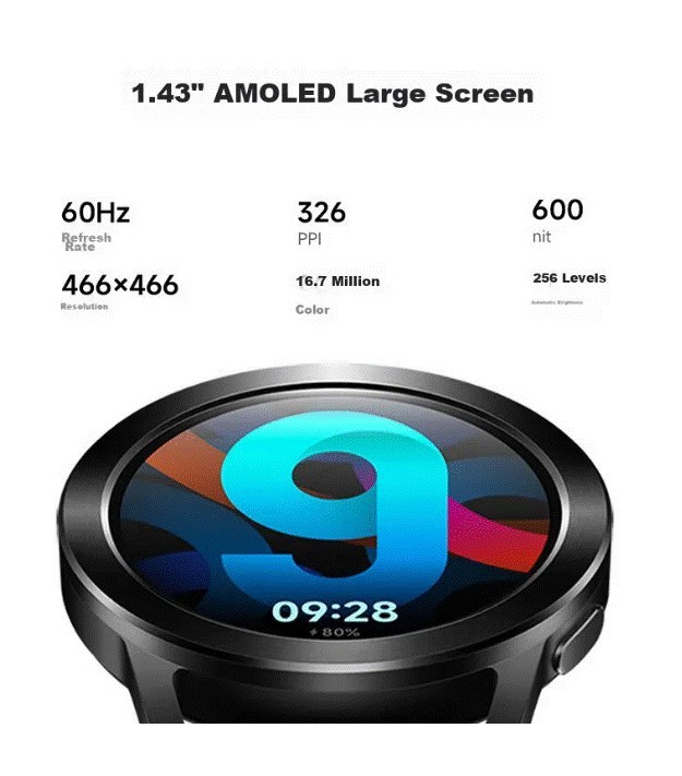 Reloj Xiaomi S3 Negro 47mm Inteligente