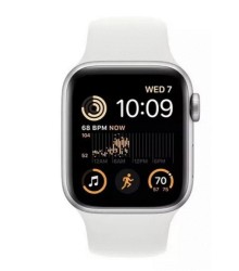 Apple Watch SE 1ra. Gen 44mm Blanco (Reacondicionado) + Audífonos Bluetooth