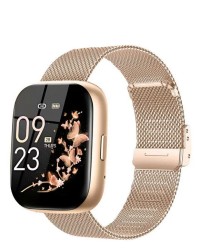 Smartwatch Gadgets&fun Dynamic Square Con Pantalla Grande Diseño Unisex Dorado