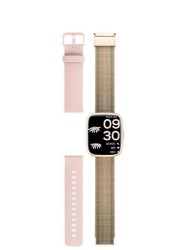 Smartwatch Gadgets&fun Dynamic Square Con Pantalla Grande Diseño Unisex Dorado