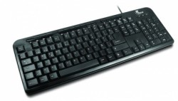 Teclado Xtech Multimedia XTK-130, Alámbrico, USB, Negro (Español)