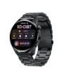 Smartwatch Negro Gadgets&Fun Sphere AMOLED con Correa de Acero Inoxidable