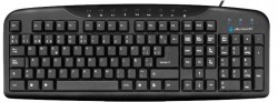Teclado Acteck Multimedia AT-3200, Alámbrico, USB, Negro (Español)