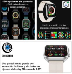 Reloj Smartwatch VAK F21 PANTALLA CURVA INFINITE 3D azul
