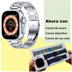 Reloj Smartwatch VAK B6 Ultra Bluetooth NFC Calorias Presion Naranja